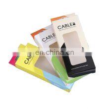 Cheap Price USB Cable Paper Handle Packaging Box Custom Printed USB Cable Packaging Box