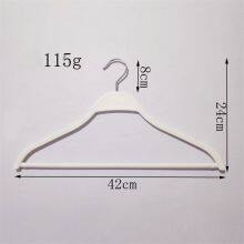 High Quality Clothing Shop Display White Plastic Pajamas Hangers Swivel Durable Non-slip Rack thumbnail-2