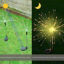 Outdoor Solar Flower Lights LED Full Sky Stars Colorful Lights Garden Decoration Party Dandelion Light Strings thumbnail-2