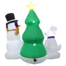 Christmas Yard Decor With Inflatable Snow Globe – Perfect for Xmas Decor thumbnail-4