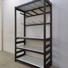 Prateleiras de armazenamento metálicas sem parafusos e com rebites para armazéns de carga leve thumbnail-2