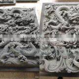Fantastic Manual Carving Stone Relief Decorative Wall With Dragon thumbnail-2