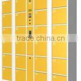 High quality yellow color intelligent parcel delivery locker/steel locker