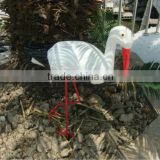 plastic garden decoration white crane
