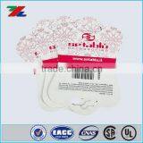 Pink Color Mattle Coated Earring Display Cardboard Header Cards