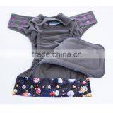 Charcoal Bamboo Double Pocket Washable AI2 Cloth Diaper Nappy