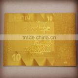 Gold Plated Banknotes Latvia 10 Latu Banknote thumbnail-1