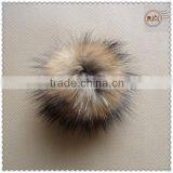 100% Fluffy Raccoon Fur Balls Keychains thumbnail-5