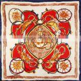 2016 Big Size Silk Square Scarf Women Headscarf Digital Roll Print Silk Satin Scarves Turkish Square Scarf Wholesale thumbnail-2