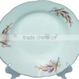 High quality white ceramic plate with customzied decal , High Quality Wholesale Tableware Ceramic Plate ,dinnerware plate