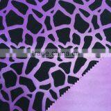 Flock With Classics Stone Design on Satin PVC Foaming Synthetic Leather Use for Bag