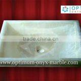 Pure White Onyx Sink