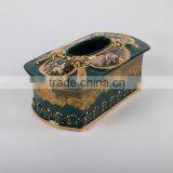Home Decoration Ceramic Tissue Box Wholesale thumbnail-2