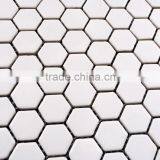 Hexagon White Ceramic Mosaic Tiles for Swimming Pool and Bathroom Quality Choice