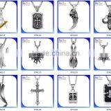 Custom Vintage Rock Punk Gothic Style Stainless Steel Skull Pendant,Titanium Skull Jewelry Wholesale thumbnail-5