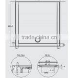 SUNZOOM 2 Side Aclove Tile Flange Shower Tray,semi-circle Shower Tray,shower Base thumbnail-4