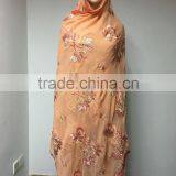 CSF0624 Fashionable Scarf Softextile Muslim Embroidery Scarf for Women thumbnail-5