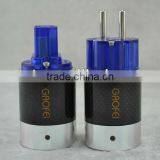 Audiocrast Rhodium Plated Carbon Fiber Schuko Power Plug