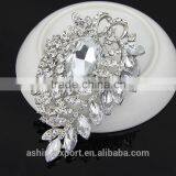 Beautiful Leaf Shape Marquise Bulk Bridal Crystal Rhinestone Brooch/handmade Rhinestone Brooch thumbnail-2
