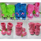 Lady Coral Fleece Fancy Indoor Boots Stocks