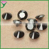 Factory Price 6mm Machine Cut Round Black Cubic Zirconia thumbnail-3