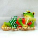 Polyresin Frog Statue Fridge Magnet