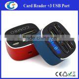 Gift Item Multi Functions Usb Combos Usb 2.0 Hub With Card Reader thumbnail-1