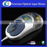 Usb Wired Computer Mouse With Aqua and Floater Inside thumbnail-6