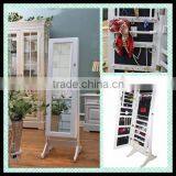 Wooden Mirrored Jewelry Cabinet/stand Mirrored Jewelry Cabinet thumbnail-1