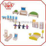 Happy Family Play Wooden Miniature Doll House thumbnail-2