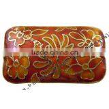 Handmade Cloisonne Beads, Rectangle, Tomato, About 46.5mm Long, 26mm Wide, 9mm Thick, Hole: 2mm(CLB-46.5X26-1) thumbnail-1