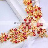 2016 Fashionable Women Bridal Wedding Party Prom Rhinestone Necklace Earrings Jewelry Set thumbnail-5