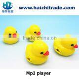 Novelty Yellow Duck Design Cartoon MP3 Player for Kids / Children / Students