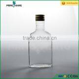 250ml Flat Square Wine Glass Bottle for Alcohol Liquor Quality Choice thumbnail-1