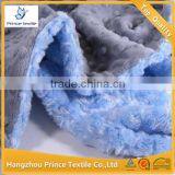 Personalized With Light Blue Swirl With Dark Grey Minky Baby Blanket In Handmade thumbnail-1