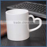Popular Heart Shape Handle 11oz White Ceramic Mug thumbnail-3