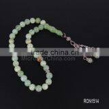 33pcs 8mm Jasper Stone Silver Tassel Prayer Beads Tespih Tesbih Tasbeen Beads Quality Choice thumbnail-1