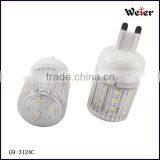 PC Cover G9 Led Corn Light 2835smd 3.5W 230V 24SMD CRI>80