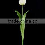 61 cm PVC Real Touch Tulip Spray With 3 Leaves Artificial Flower thumbnail-3