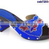 Csb7203 Black Red Yelllow Blue Shining Material Women Shoes for Party Evening Italy Shoes Matching Purse Fashion Single Shoes Quality Choice thumbnail-4