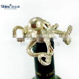 Metal Gold Octopus Wine Bottle Stopper Wine Cork Supplier's Choice thumbnail-1
