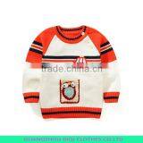 Fashion New Design 1/4 Zip Stripes Knitting Boys Pullover Sweater thumbnail-2