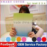 New Arrival Colorful Leather Case +partner for Ipad 2 3 4 With Stand and Protective Cover for Ipad Mini /ipad Air