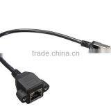 30cm RJ45 Male to Female Screw Panel Mount LAN Network Extension Cable thumbnail-5