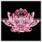 Hotsell Crystal Pink Wedding Diamond Lotus for Party Decoration thumbnail-1