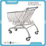 80L European Style Fan-Shaped Supermarket Foldable Shopping Trolley thumbnail-3