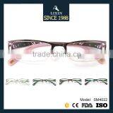 Fashion Design Metal Half-Rim Glasses Frame Women Hollow Pink/Gunmental/Silver/Bronze/Black Frame SM4022 thumbnail-3