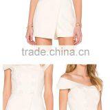 Short Sleeve Plain Solid ColourJumpsuit For Women thumbnail-6