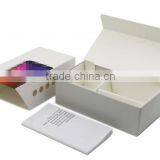 Customized Transparent Plastic Window Paper Packaging Gift Box With PVC Tray