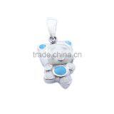 Enamel Pendant for Children and Baby Cute Silver Pendant Hot Sell Design thumbnail-2